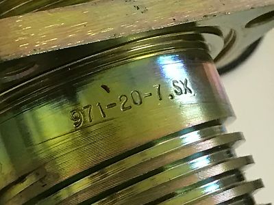 PLESSEY 971-20-7-SX 8 WAY MILITARY CIRCULAR HEAVY DUTY CONNECTOR AND CAP fcd3J