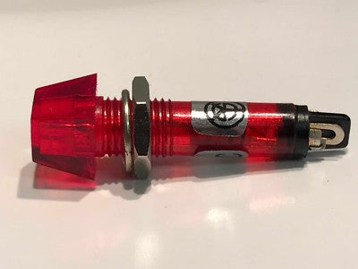 MINIATURE RED SQUARE NEON LAMP GOOD QUALITY 220V MAINS (X1) ac1f20