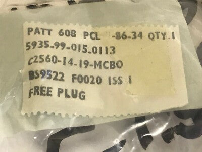 AMPHENOL PCL PATT 608 SIZE 14 19 PIN CONNECTOR C2560-14.19-MCBO (x1) ad1*7