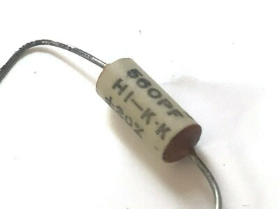 VINTAGE 560pF TUBULAR CERAMIC CAPACITOR ERIE CERAMICON HI-K.K (x1) fd6d34