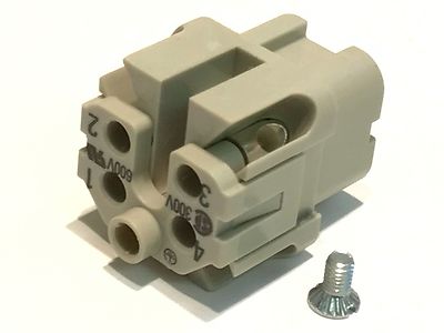 HARTING HAN4A-BU-S 4 POLE & EARTH FEMALE (x1) fd5e10