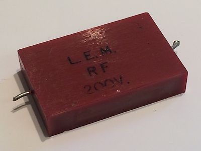 .04uF 200V 1% L.E.M. VINTAGE SILVER MICA MILITARY SPEC CAPACITOR ad1u16