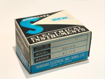 SHINOHARA SEW 10A AC LARGE PANEL METER PREMIUM QUALITY SR56PA ad1b7