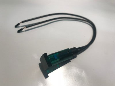 NEAT 240V 9MM PUSH FIT PANEL WIRE ENDED SQUARE GREEN NEON (X1) ac1f4