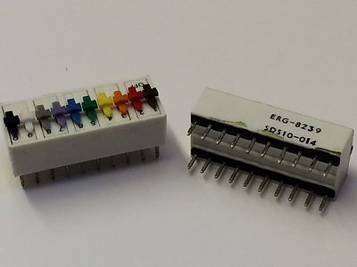 10 WAY DIL SWITCH ERG RAINBOW (x1) fbb13d