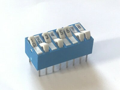 8 WAY DIL PCB MOUNT DUAL IN LINE DIP SWITCH PREMIUM QUALITY BY EECO fba29