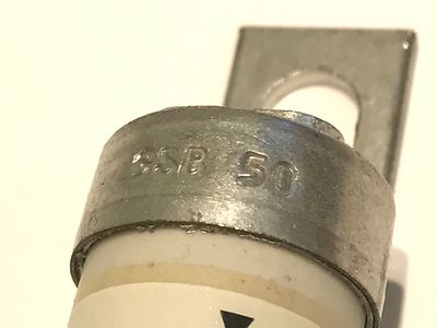 GSB50 50A BOLT DOWN FUSE GEC ALSTHOM (x1) fd2d6