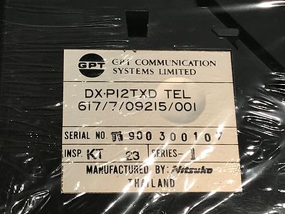 Plessey / GPT (Nitsuko) DX-P12TXD Desk Phone Terminals with display fd5a2