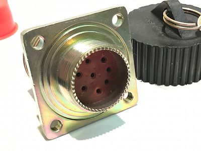 PLESSEY 971-20-7-SX 8 WAY MILITARY CIRCULAR HEAVY DUTY CONNECTOR AND CAP fcd3J