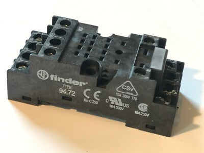 FINDER 94.72 DIN RAIL 14 PIN RELAY BASE SOCKET FOR TYPE 55 56 RELAYS ae1v1