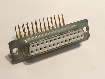 25 WAY PROFESSIONAL QUALITY D TYPE FEMALE RIGHT ANGLE CONNECTOR fd1f1