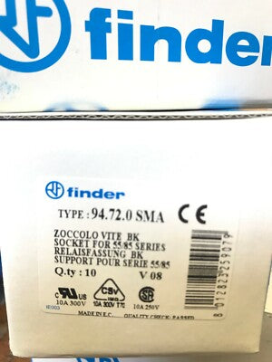 FINDER 94.72 DIN RAIL 14 PIN RELAY BASE SOCKET FOR TYPE 55 56 RELAYS ae1v1