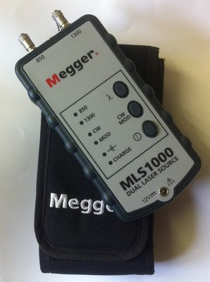 Megger MLS1000 DUAL LASER FIBER OPTIC LIGHT SOURCE ad1m31