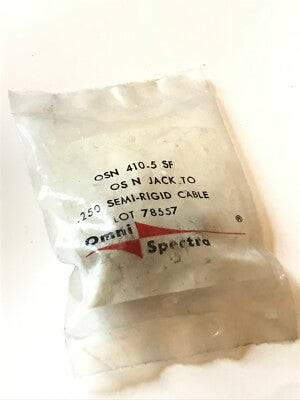 OMNI SPECTRA N TYPE FEMALE FOR 0.25" SEMI RIGID COAX OSN-410-5SF ad1J30