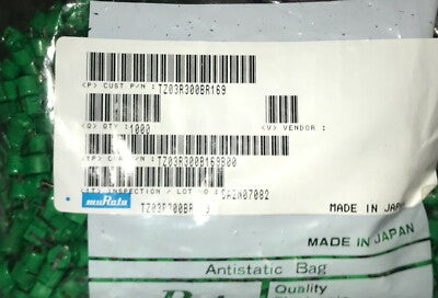 MURATA 5MM CERAMIC TRIMMER CAPACITORS GREEN 5 - 30pF BOTTOM ADJUST bsb2d1