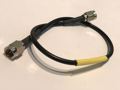 SMA MALE TO SMA PLUG ON 23CM OF THIN RG174 COAX BY MARCONI TOP QUALITY ae1y27