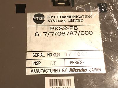 Plessey / GPT (Nitsuko) PKS2-PB Desk Phone Terminal fd4C3