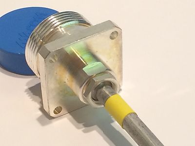 7/16th FEMALE ON 10CM LENGTH OF HARD LINE RIGID COAX fd5b6
