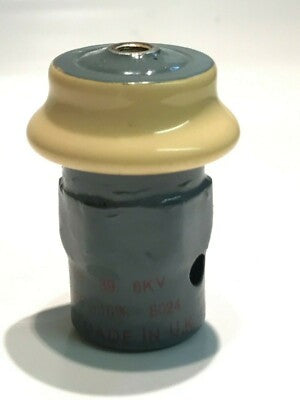 300PF 6KV VINTAGE U.T.C. RF RADIO TRANSMITTER DOOR KNOB CAPACITOR bsa4dc