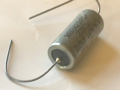 2UF 50V AXIAL METALIZED-POLYCARBONATE VINTAGE CAPACITOR M83421/01 fd7d53