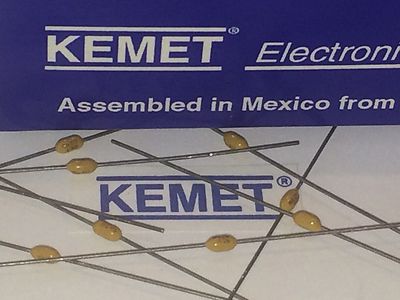 KEMET BEST QUALITY MULTI LAYER CERAMIC AXIAL CAP .01uF 10nF 100V x10 fbb27.3