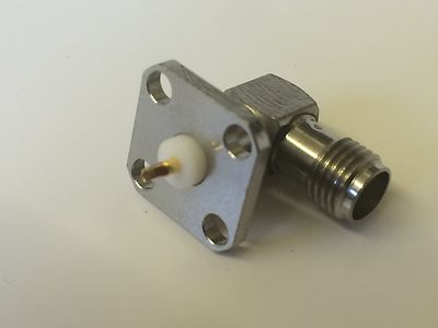 SMA FEMALE RIGHT ANGLE BULKHEAD SOCKET BY ROSENBERGER TOP QUALITY bsb5c