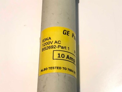 GE ALSTHOM POWER CONTROLS TAC10 INDUSTRIAL FUSE A05TAC10 10A 1200V (x1) fcc3f