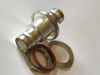 GREENPAR BULKHEAD BNC TO BNC FEMALE 50 OHM SILVER PLATED ADAPTOR fcb25.13