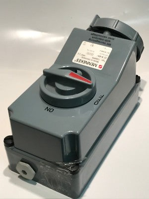 MENNEKES 7288 RIGHT ANGLE SWITCH IP67 INTERLOCK SOCKET 32A 3PN+E 492-5925 ad1b8