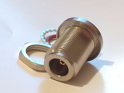RADIALL R191332000 N TYPE FEMALE TO SMA FEMALE BULKHEAD ADAPTER ae1y2