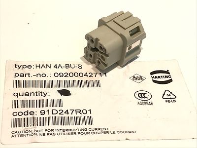 HARTING HAN4A-BU-S 4 POLE & EARTH FEMALE (x1) fd5e10