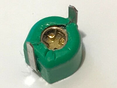 MURATA 5MM CERAMIC TRIMMER CAPACITORS GREEN 5 - 30pF BOTTOM ADJUST bsb2d1