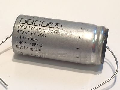 470UF 64VDC RIFA PEG124 LONG LIFE AXIAL ELECTROLYTIC PEG124ML3470Q fd6f19
