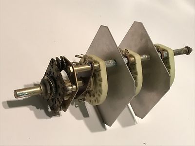 3 POLE 6 WAY VINTAGE CERAMIC ROTARY WAFER SWITCH MILITARY SPEC fbb1c