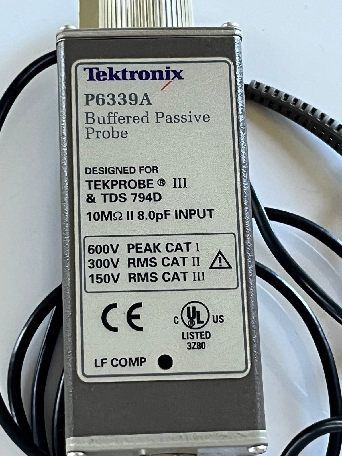 TEKTRONIX P6339A BUFFERED PASSIVE PROBE 500MHz, TekProbe III interface AE1W75