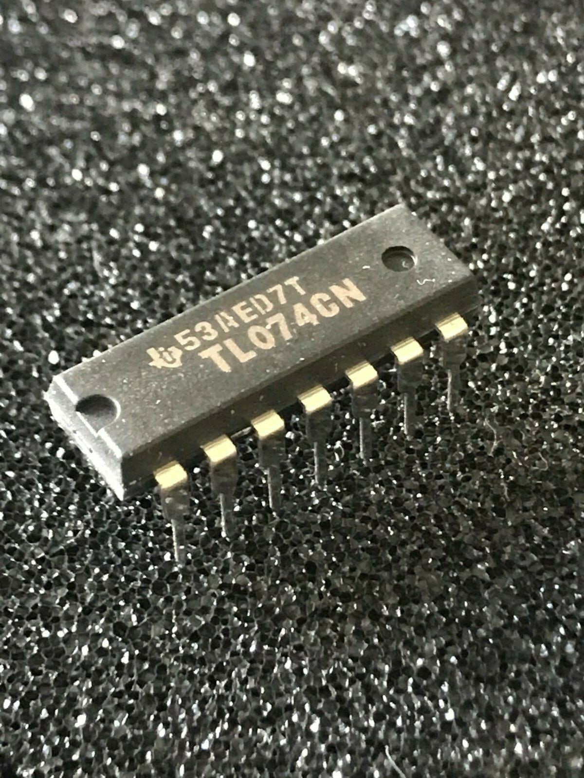TLO74CN ORIGINAL TEXAS INST. TL074CN QUAD OP AMP CHIP UK STOCK x1 fcb17.16