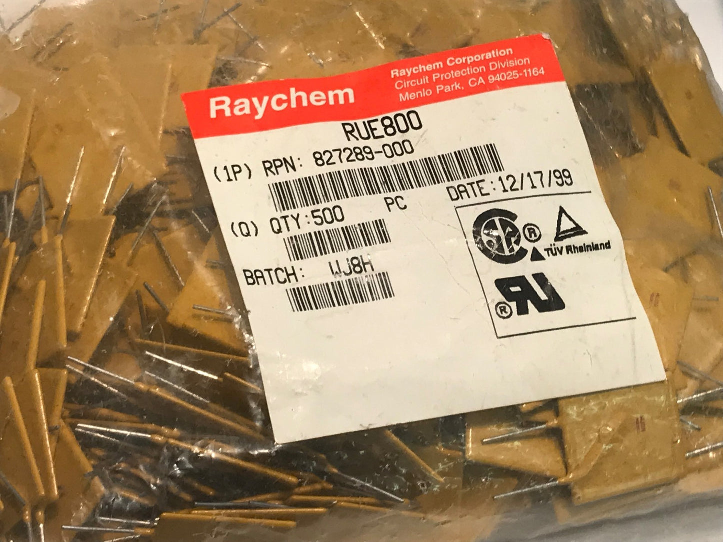 RAYCHEM / LITTLEFUSE RUE800 PTC RESETTABLE FUSE 8A 30V ( X1) fd5c11