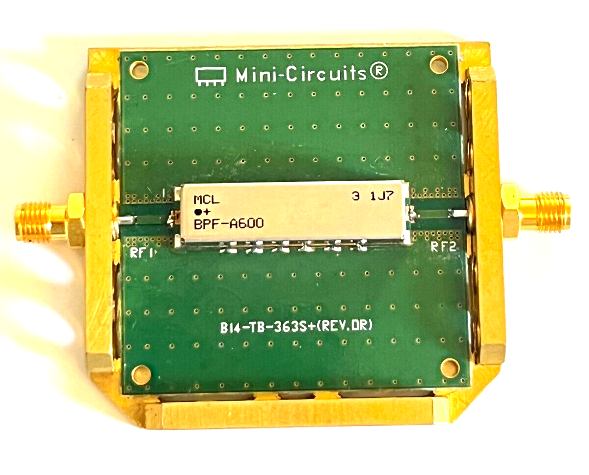 MINI-CIRCUITS TB-363+ BPF-A600 BAND PASS FILTER EVALUATION BOARD ae1w66