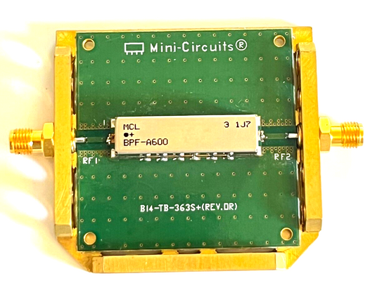MINI-CIRCUITS TB-363+ BPF-A600 BAND PASS FILTER EVALUATION BOARD ae1w66