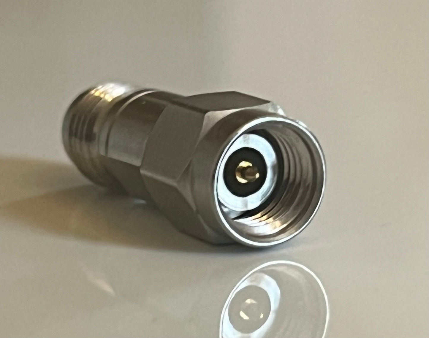2.92MM MALE - 2.4MM FEMALE RF MICROWAVE 50GHZ ADAPTER PREMIUM QUALITY AE1W16