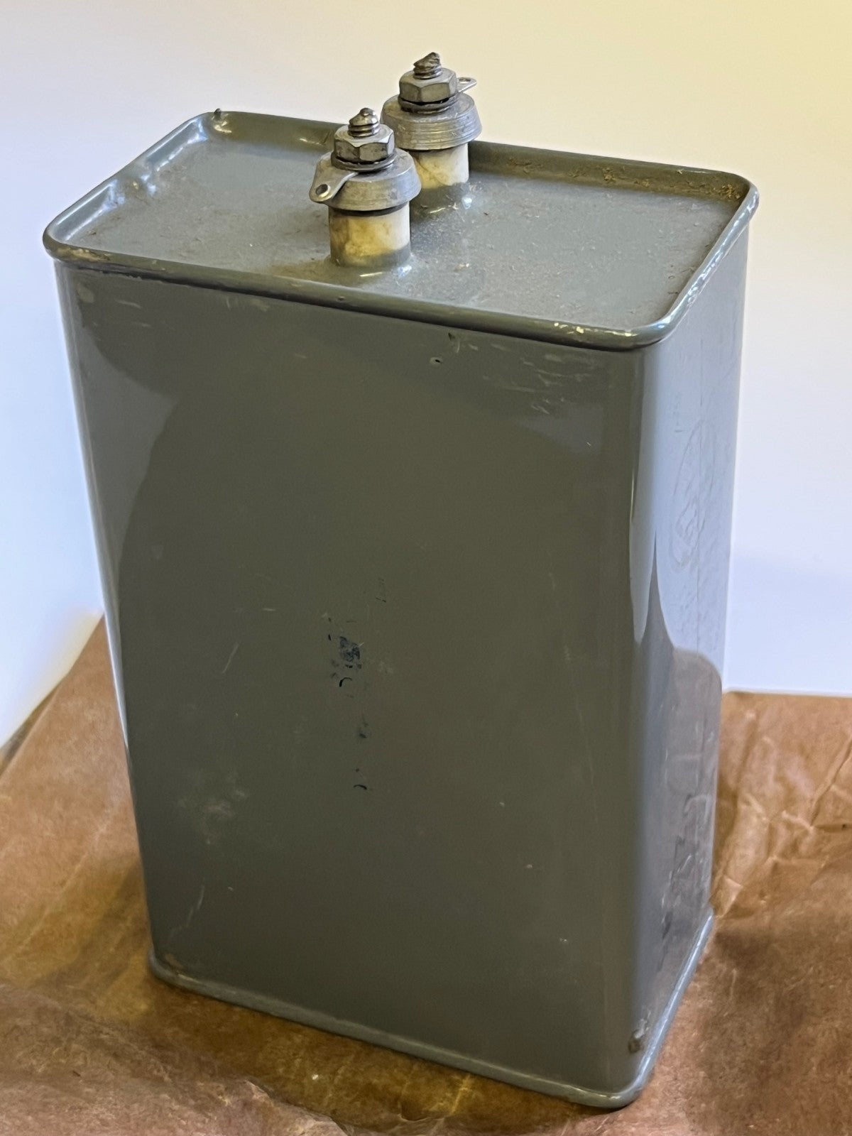 8UF 8mfd 800V PAPER IN OIL TCC VISCONOL VINTAGE CAPACITOR FD6C36