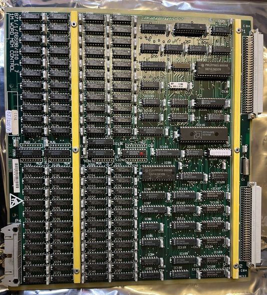 MEMORY PCB WITH 84 X 51256 HITACHI DRAM MEMORY CHIPS HM51256LP-15 ad1y10