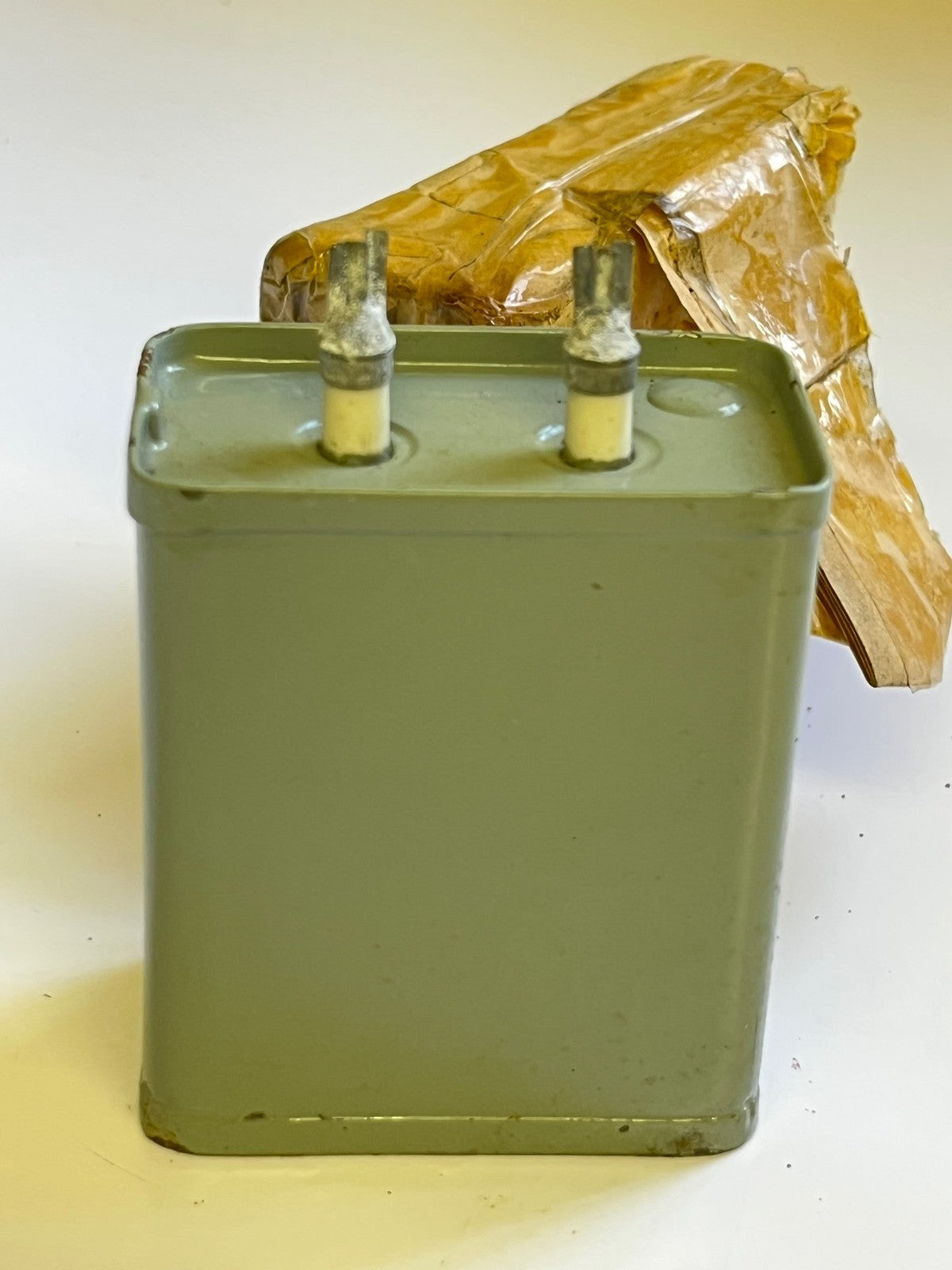 2UF 2mfd 600V PAPER IN OIL DUBILIER NITROGOL VINTAGE CAPACITOR FD6C33