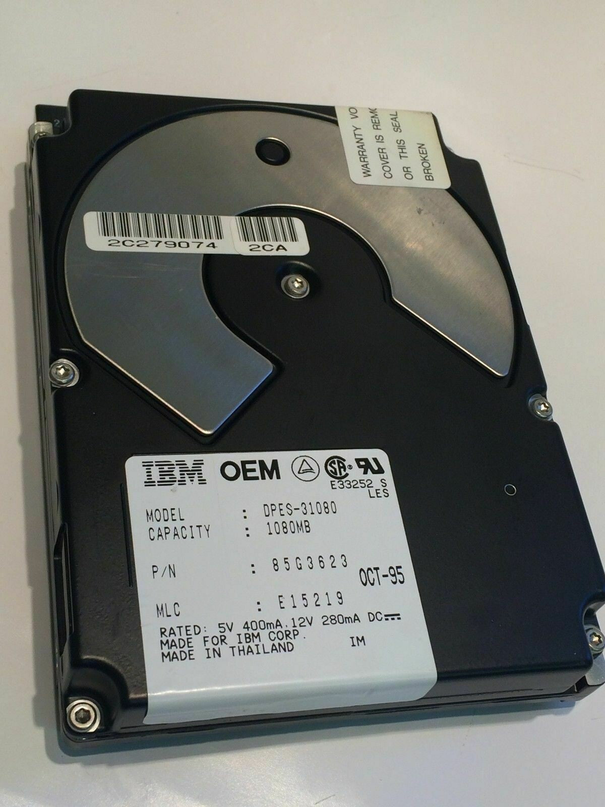 IBM DPES-31080 85G3623 1GB 50-PIN SCSI DRIVE ad2j3