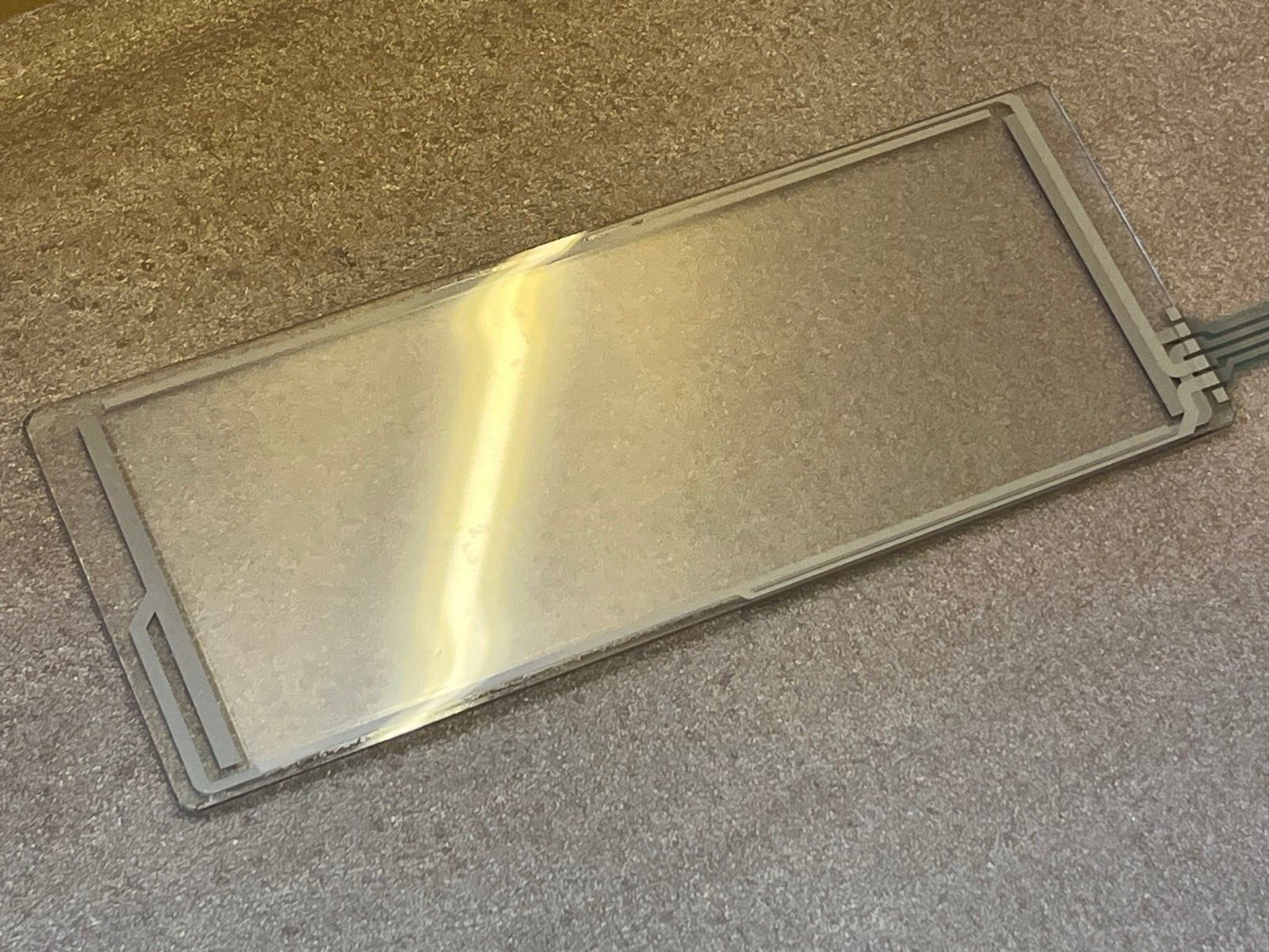 REPLACEMENT 4 WIRE RESISTIVE TOUCH SCREEN & GLASS 197mm x 37mm ac3c1B