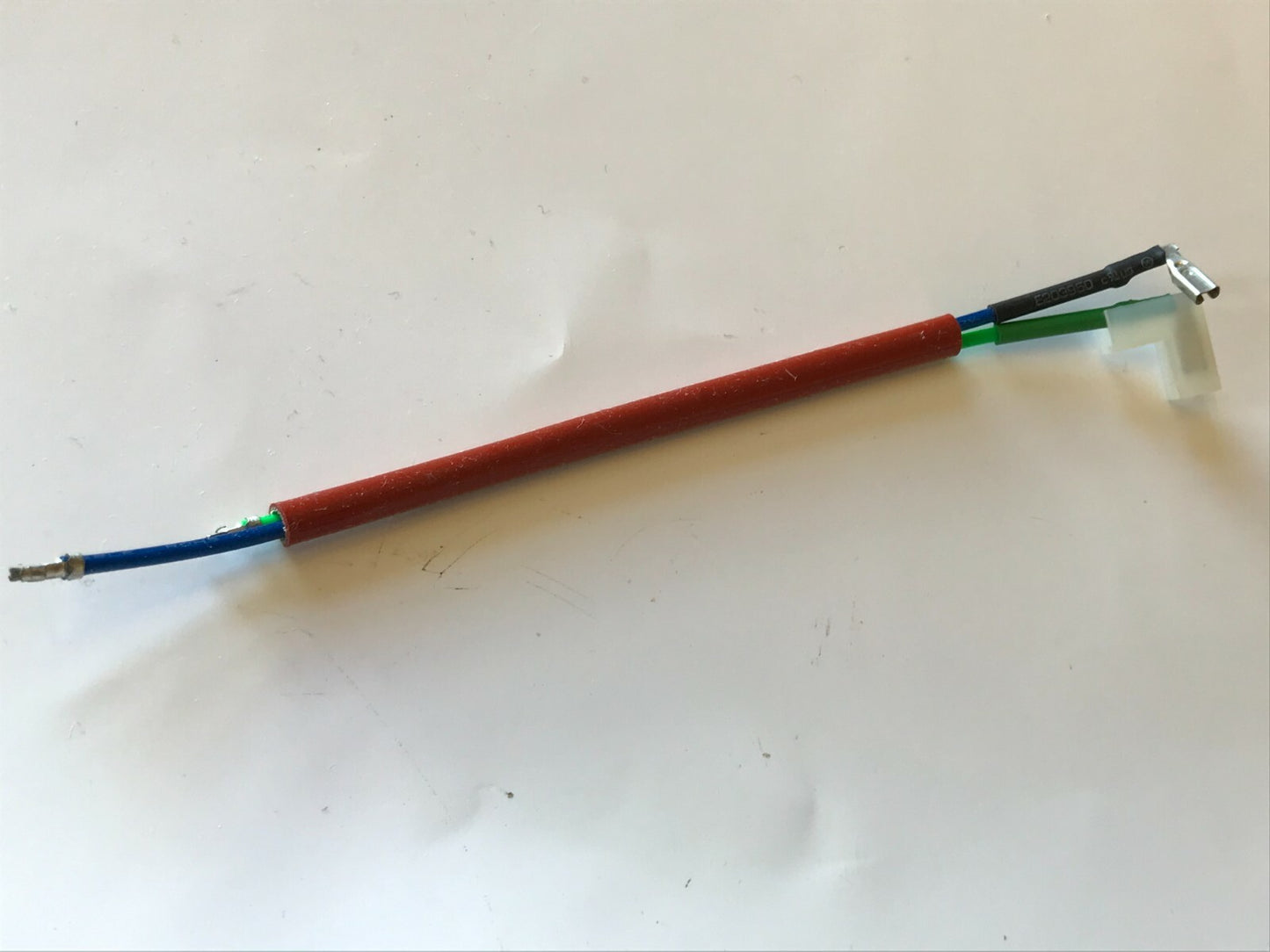 2.8mm 1/8" SMALL RIGHT ANGLE SPADE CONNECTORS ON 13CM HI TEMP WIRE (x2) fd5e38