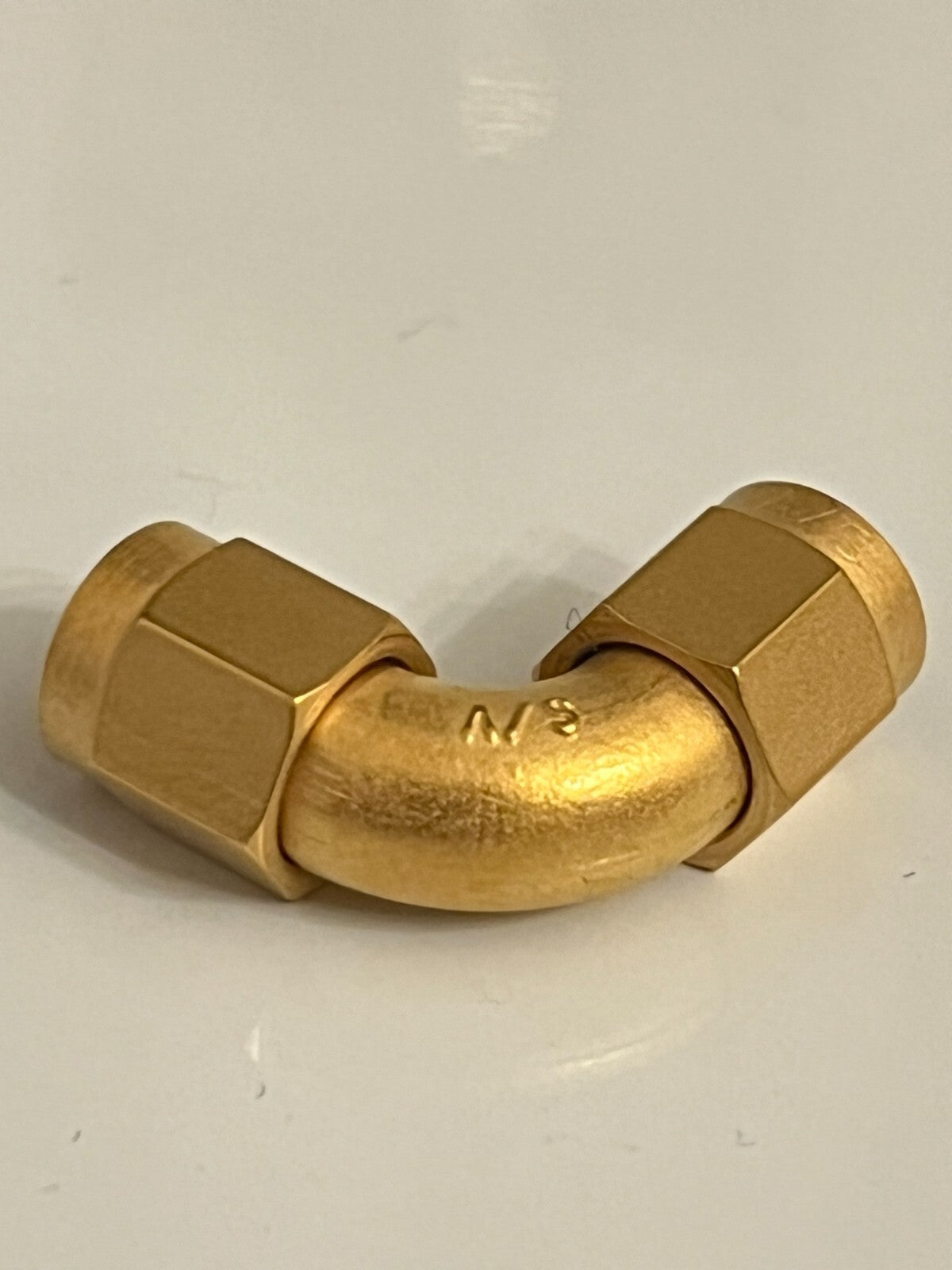 S/V MICRO 26GHz SMA MALE TO SMA MALE RIGHT ANGLE RADIUS SWEPT BEND ADAPTER fd5h1