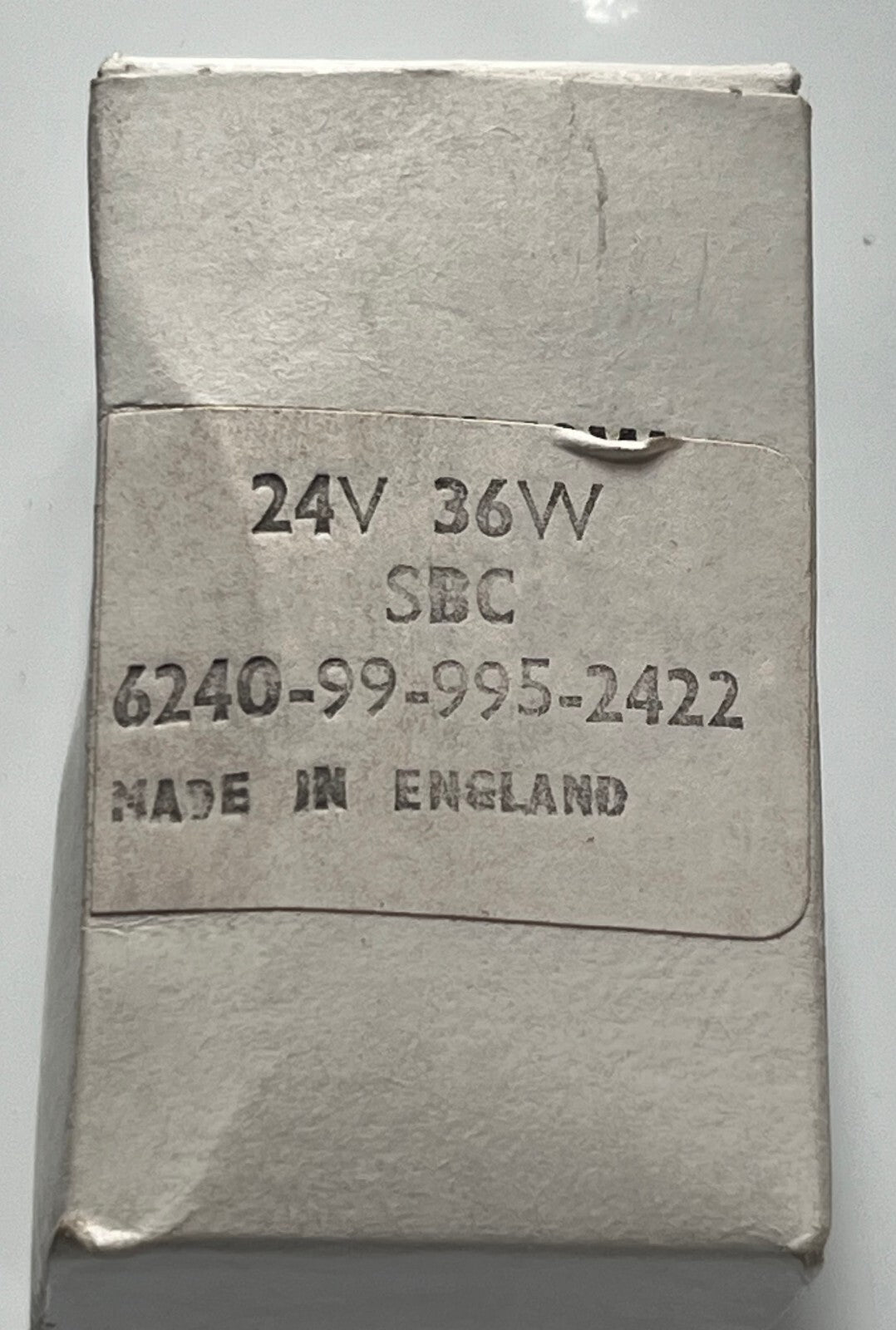 24 VOLT 36 WATT SBC BULB BUS LORRY BOAT COMMERCIAL VINTAGE LAMP C.L.B. FD6A2