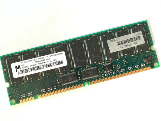 MICRON MT18LSDT1672CG-10CC2 168-PIN 128MB PC100 REGISTERED DIMM MEMORY fcb11.9