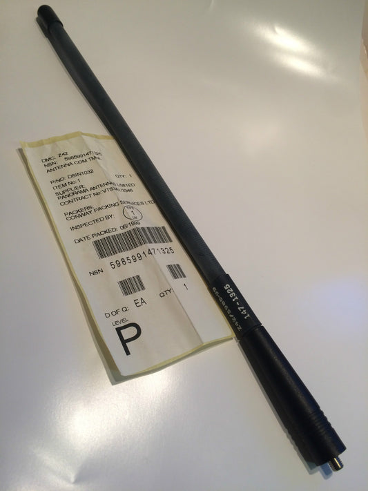 MOTOROLA RUBBER DUCK ANTENNA 39CM LONG 70CM / 2M 1/4-32 STUD MOUNT fae66